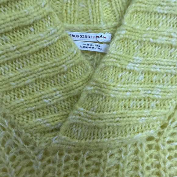 Anthropologie sweater bright yellow size M. - Picture 5 of 5